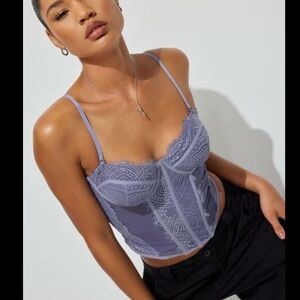 Garage Lace Corset Top
